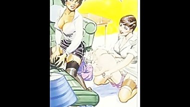 Vintage evil sexual femdom comic