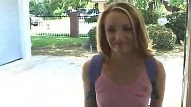 Pizza delivery boy gets a special payment