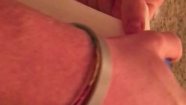 Hot girl making chocolate milk