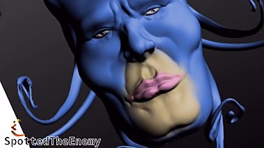 Blue hedge hog loves his hot dogs