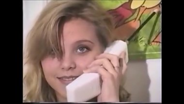 Young teen on the phone