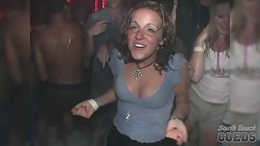 girls flashing their tits at a foam party key west florida spring break