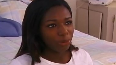 Vintage ebony teen assfucked by an old man