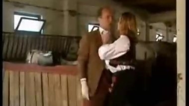 Natural Big Tits in a Barn