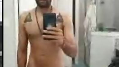 Akash Patel patel is jercking his cock on cam