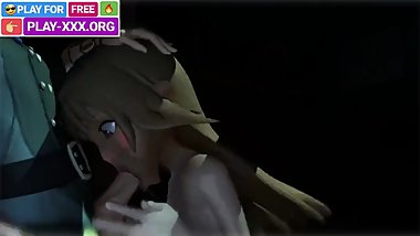 THE HENTAI GIRL UNDRESSED AND BEGUN TO SWALLOW IN 3D PORN GAME