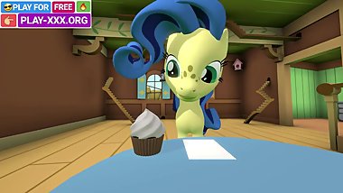Pony love story in real 3d porn game