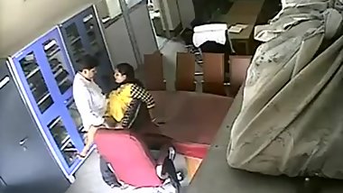 Teacher with school principal webcam