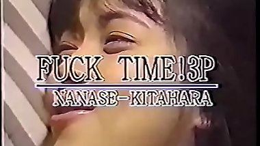 Fuck Time!-3P - NANASE-KITAHARA -('_90s jav classic video)