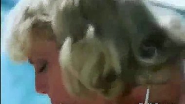 Retro mfm in the pool at TryMyCam.com