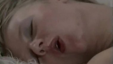 Hot blonde Anna Magle and hot black chick fucked in retro porn threesome