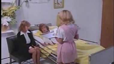 Vintage porn threesome with anal in hospital room