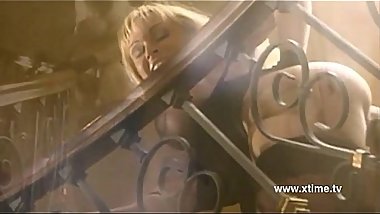 Sexy classy women in black stockings groping and fucking