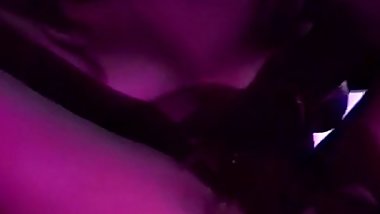 White Tongue Licks Chocolate Pussy