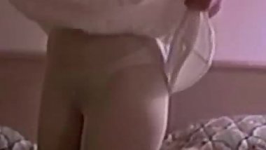 Vintage amateur masturbating with dildo