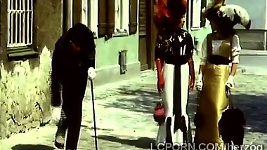 Butler hires 2 young courtesans to please his master