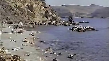Classic porn for sexy girl on the seashore