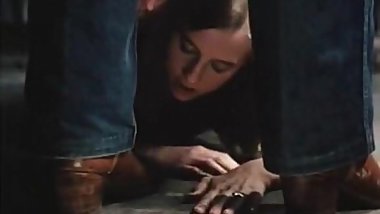 Vintage girl seduces man