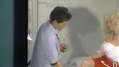 Testing lewd nurse pussy with cock
