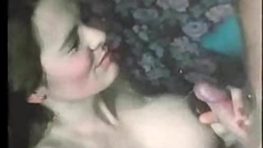 huge retro facial in slowmo