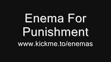 Enemas For Punishment