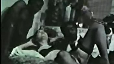 Another vintage interracial threesome.
