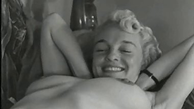 1950's Blonde Pin-Up Angel Lounging