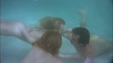Naked women underwater