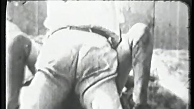 A hairy old time slut gets fucked outside