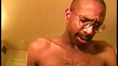 Ebony in sexy lingerie gets her asshole fucked and jizzed