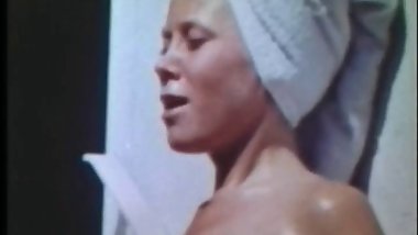 Busty classic teenager gets fucked and her bush creamed