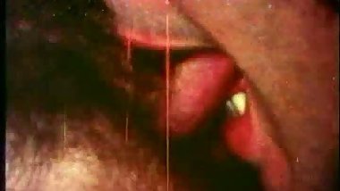 Busty blonde gets her pussy lips tasted in vintage movie