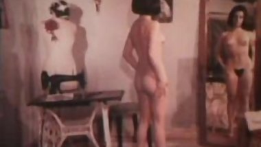 Vintage Dress maker striptease