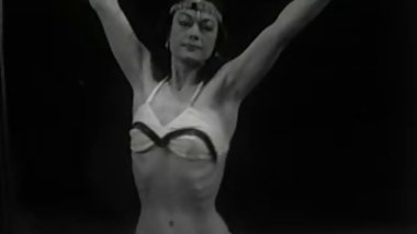 50s stripper on stage.