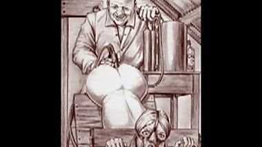 Cartoon art vintage bondage slideshow