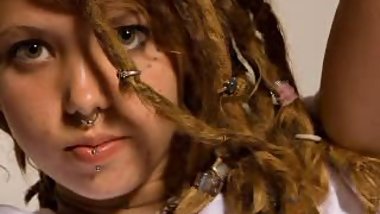 Girls hippie and hairy