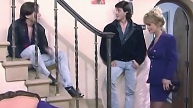 Big boobs threesome.(classic)