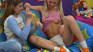 Teenage girls love to handicraft.