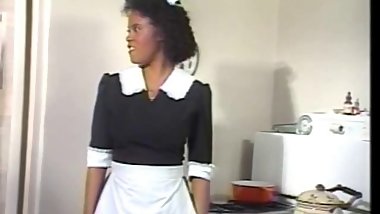 Black Maid Jeannie Gets Vintage Cock