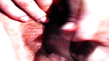 Old VHS masturbate with glass