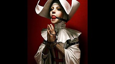 Black--Widow Slideshow-Nun Fetish!