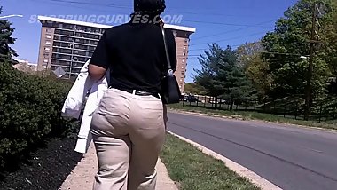 Teen BIG BUTT Co-worker!