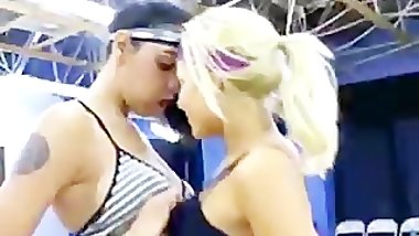 Workout turned into a Fucking hot Lesbian Orgy