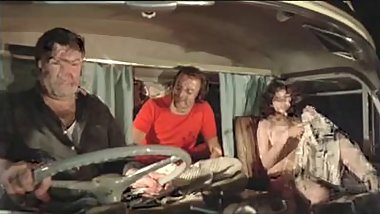 2 guys fucking a girl in van (Vintage)