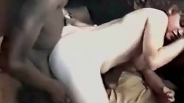 Cuckold MILF with sissy husband fucked by big black bull coc