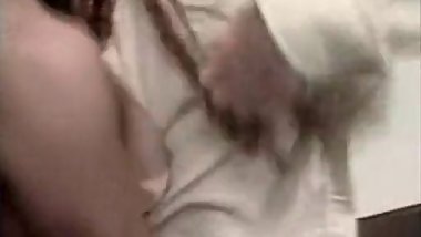 Amber Woods, Tom Byron, Marc Wallice in vintage porn video