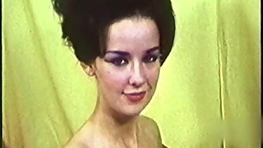 TOO MUCH - vintage leggy brunette striptease 60s