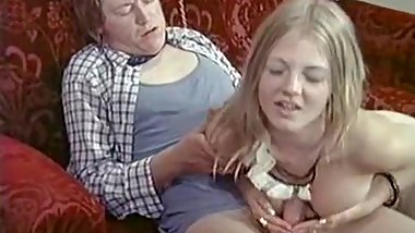 Crazy classic xxx star in vintage porn scene