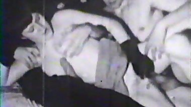 Black Gloves Handjob Threesome
