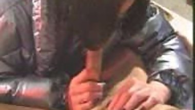 Silver puffy coat fuck (unknown movie)